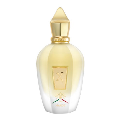 Xerjoff Naxos Eau de Parfum 100 ml, flaska i guldton med guldfärgad kork