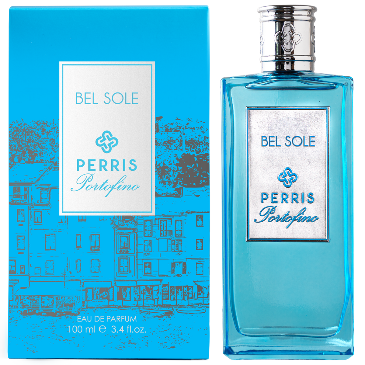Perris Monte Carlo Bel Sole eau de parfum 100 ml, flaska och kartong