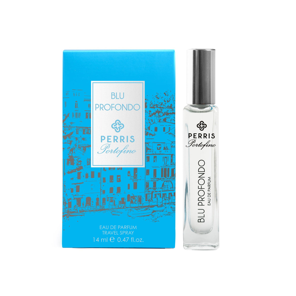 Perris Monte Carlo Blu Profondo eau de parfum 14 ml, flaska och kartong