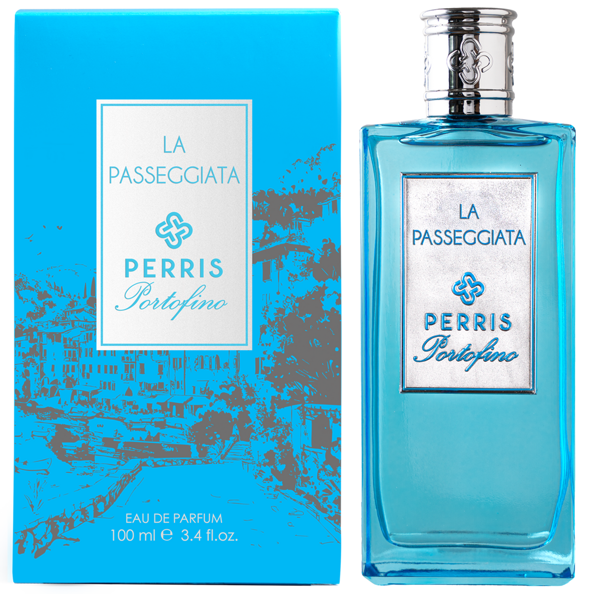 Perris Monte Carlo La Passeggiata eau de parfum 100 ml, flaska och kartong