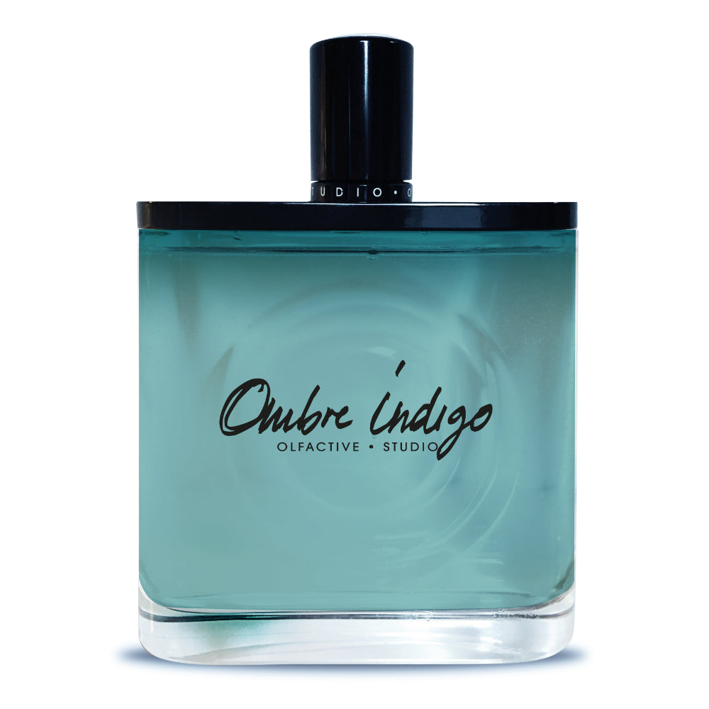 Olfactive Studio Ombre Indigo eau de parfum 100 ml, flaska och förpackning