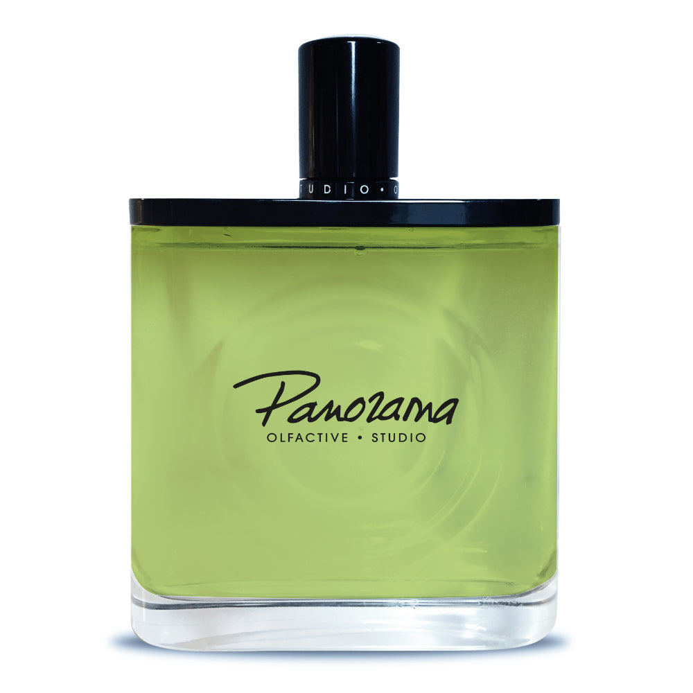 Olfactive Studio Panorama eau de parfum 100 ml, flaska och förpackning