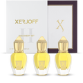 Xerjoff Discovery Set II med Muse, Apollonia och Accento Overdose, tre miniatyrer 15 ml