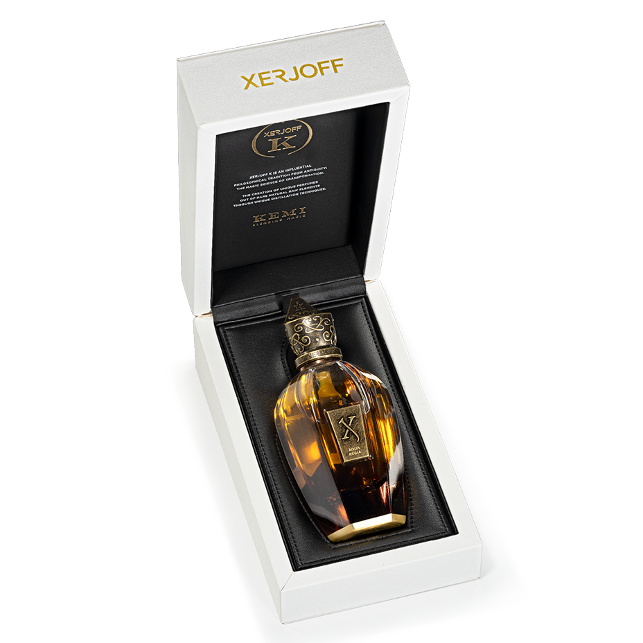 Xerjoff Aqua Regia 100 ml, flaska och öppen kartong